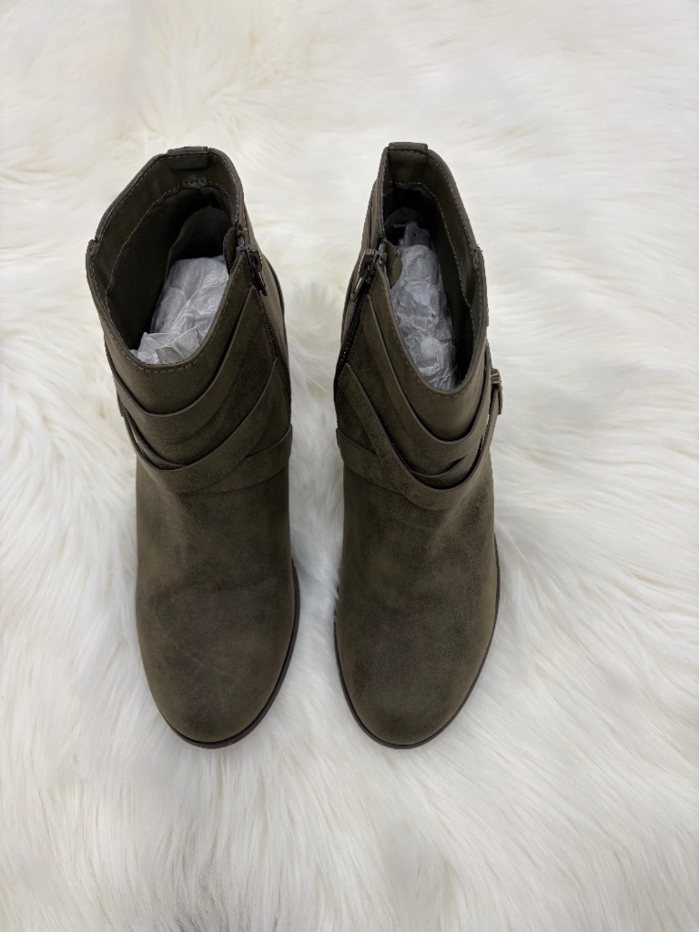 Charlotte Russe - Green Booties - Size 10